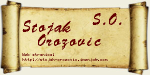 Stojak Orozović vizit kartica